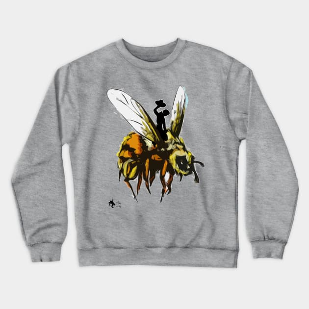 Just Bee Crewneck Sweatshirt by Yeti Ink ~ Yeti307